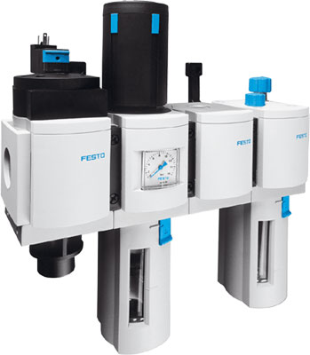 Комбинации блоков подготовки воздуха Festo серии LFR, FRC, MSB