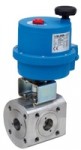 8E0170(L) - 8E0164(T) Серия COMBI-SFER. Шаровый кран с электроприводом из углеродистой стали. Фланцевый. Трёхходовой.
